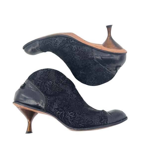 Cydwoq Knee Bootie Handmade‎ In The USA Leather Booties Size 39 - Picture 4 of 12